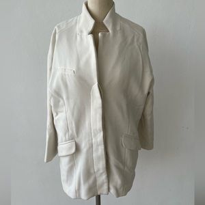 Zara White Coat. Size M
